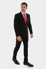 MOSAIQUE COMFORT SOLID SUIT FORMAL 2 BUTTON 2 VENT