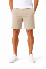 FRANCISCO TOLLI TAILORED TEXTURED SHORTS KNITTED SHORTS WITH LACE