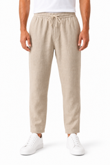 FRANCISCO TOLLI REGULAR CASUAL ELASTIC WAIST BAND AND DRAWCORD TROUSER CASUAL WOVEN